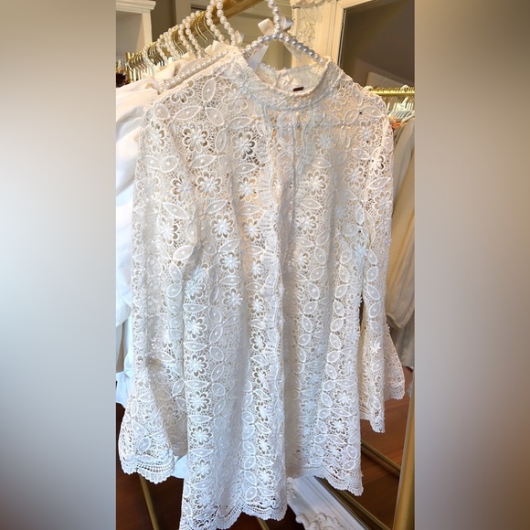 Free People Dresses & Skirts - Free People Guipure Lace Mini Dress